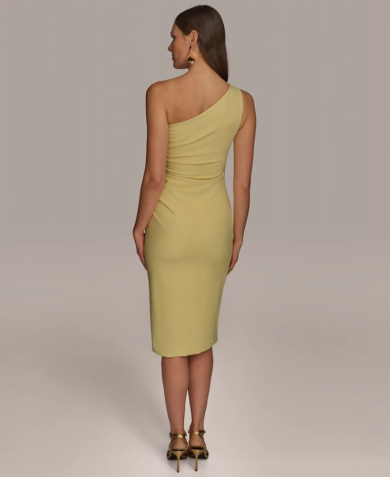 Donna Karan New York Women's Asymmetric-Neck Sheath Dress