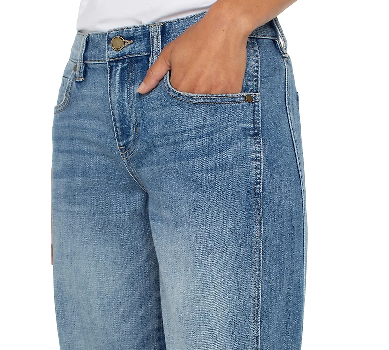 Liverpool Los Angeles Women's Mid rise Barrel Jeans