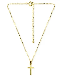 Giani Bernini Cross Pendant Necklace 18k Gold-Plated Sterling Silver (also Silver), 16" + 2" extender, Exclusively at Macy's