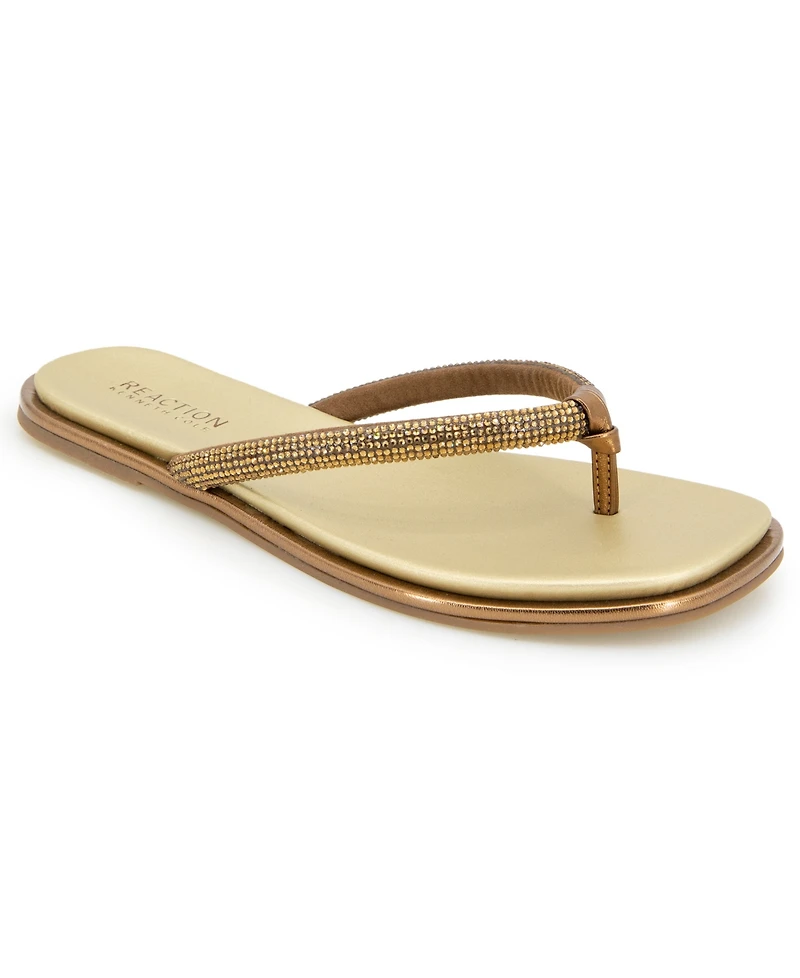 Kenneth Cole Reaction Women's Wynwood Crystal Strap Flat Sandals