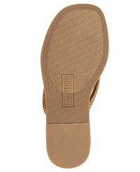 Kenneth Cole Reaction Women's Wynwood Crystal Strap Flat Sandals