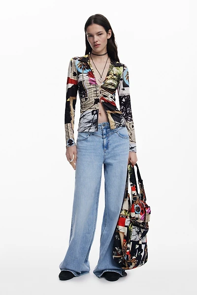 Desigual Women's T-shirt designed by Mr. Christian Lacroix