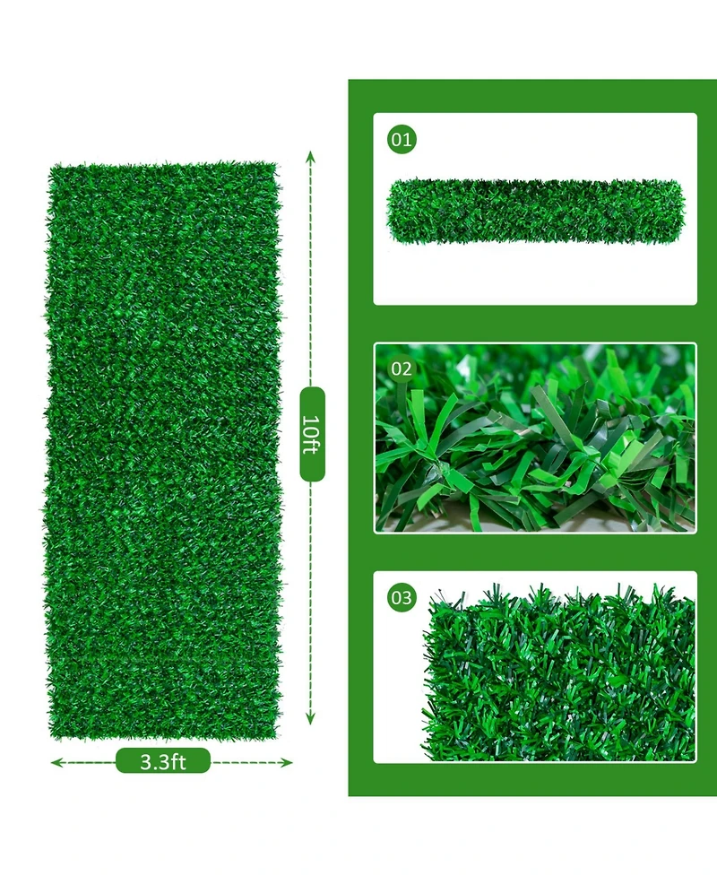 Artificial Green Fence, Strong and Durable Outdoor Fence Waterproof for Outdoor Gardens, Courtyards
