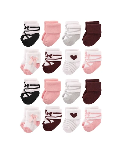Hudson Baby Boys Cotton Rich Newborn and Terry Socks