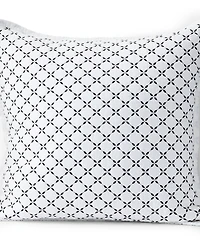 Lands' End Embroidered Diamond Double Voile Sham