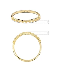 Devata Sweet Heart Ring in 14K Gold, Size 5, approx. 1.3 grams.