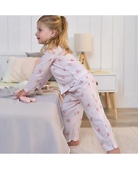 Gerber Baby Girls 2-Piece Button Up Pajama Set, Berries
