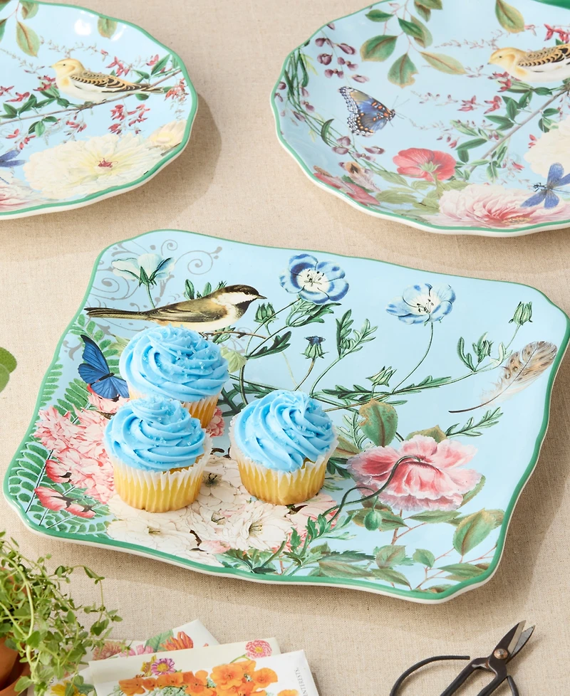 Certified International Flora Square Platter