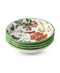 Certified International Greenhouse Soup Bowls, Set of 4, Service for 4