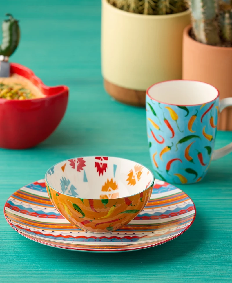 Certified International Caliente Mugs, Set of 6, Service for 6