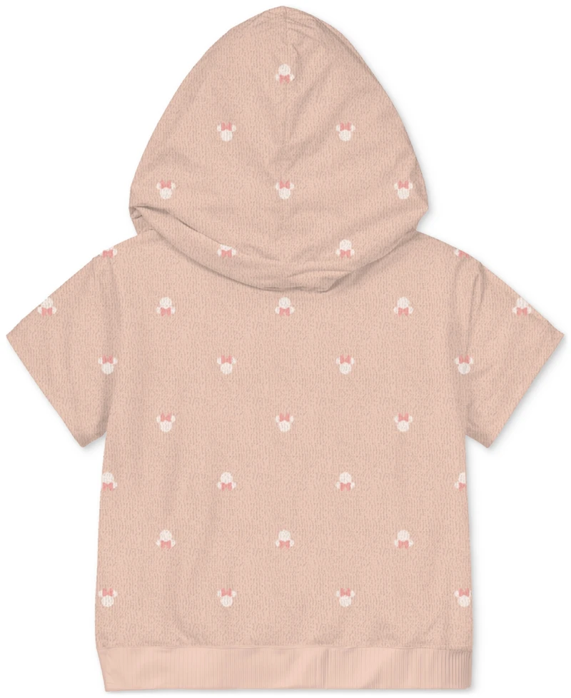 Disney Baby Girls Minnie Mouse Terry Hoodie & Shorts, 2 Piece Set