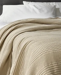 Oake Cotton Waffle Blanket, Full/Queen, Exclusively at Macy's