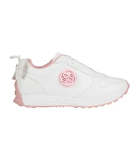 Bebe Little Girls with Bebe Medallion and Double Layer Bow at Back Jogger Sneakers