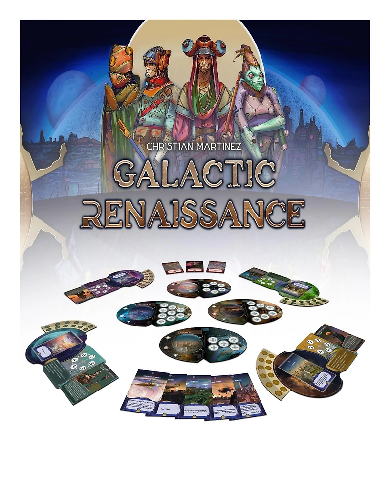 Surfin Meeple Galactic Renaissance Strategy Board Game