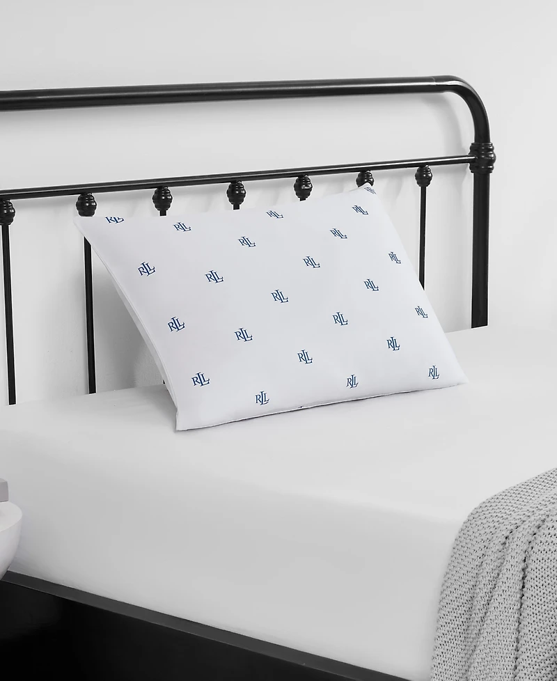 Lauren Ralph Lauren Logo Medium Density Down Alternative Pillow, Standard/Queen