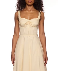 Alex & Sophia Juniors' Ruched-Front Midi Dress