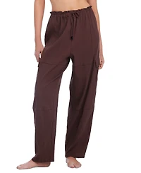 Sanctuary Women's Coastal Covers Crinkle Cotton Baggy Barrel Cargo Pants