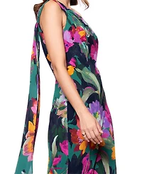 Xscape Petite One-Shoulder Chiffon Fit & Flare Gown