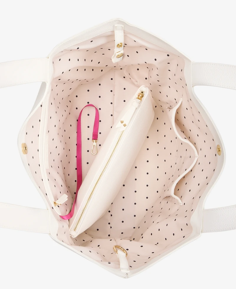 On 34th Jyyll Large Solid Tote with Removable Pouch