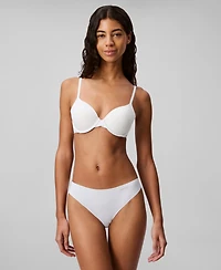 Calvin Klein Women's Invisibles Microfiber Stretch Thong Underwear D3428