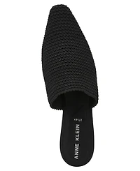 Anne Klein Women's Sianna Knit Block Heel Mules