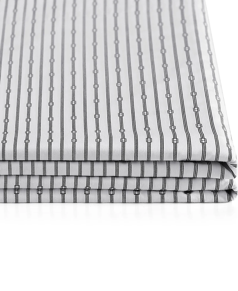 Tommy Hilfiger Printed 200-Thread Count Cotton Percale -Pc. Sheet Set