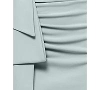Xscape Petite Off-The-Shoulder-Sleeve Draped Gown