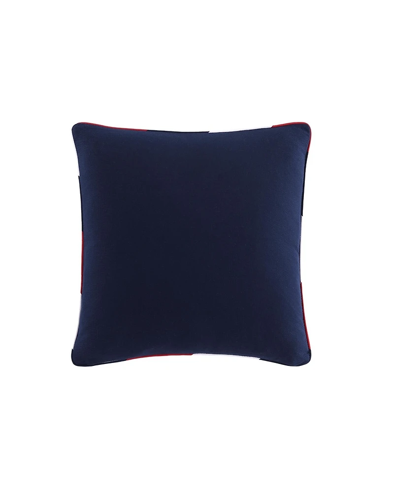 Tommy Hilfiger Flag Seersucker Square Pillow, 20" X 20"