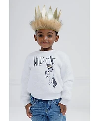 Where The Wild Things Are Little Boys Warner Bros. Max Cozy Sherpa Sweatshirt and Felt Faux Fur Crown