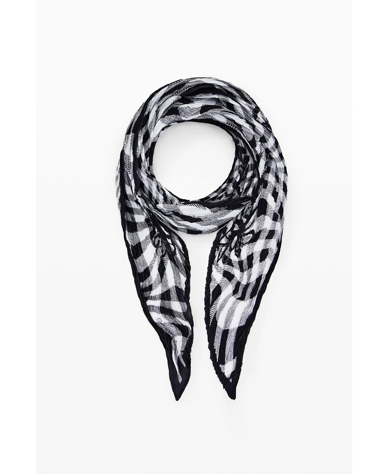 Desigual Women's Tartan scarf