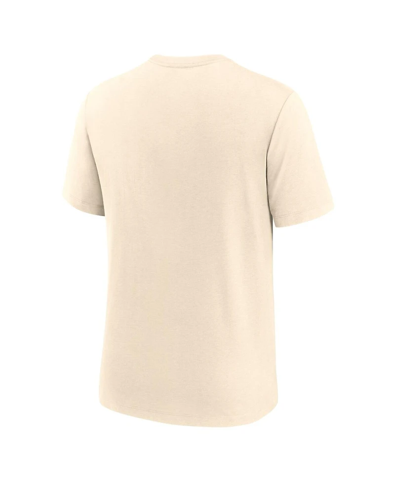 Nike Men's Cream Florida State Seminoles Natural Arch Logo Tri-Blend T-Shirt