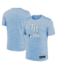 Nike Men's Light Blue Tampa Bay Rays Authentic Collection Velocity Performance Practice T-Shirt
