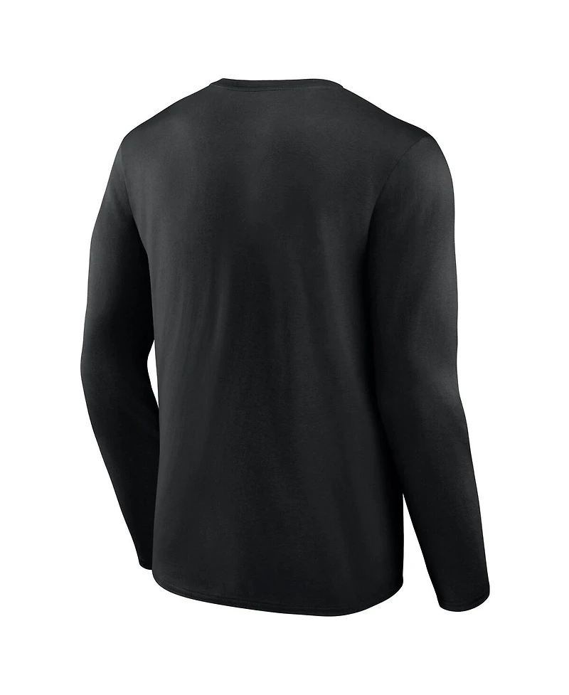 Fanatics Men's Black Los Angeles Kings Headline Long Sleeve T-Shirt