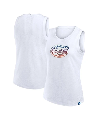 Fanatics Women's White Florida Gators Activate Slub Tank Top