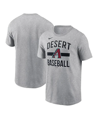 Nike Men's Heather Gray Arizona Diamondbacks Arched T-Shirt