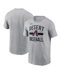 Nike Men's Heather Gray Arizona Diamondbacks Arched T-Shirt
