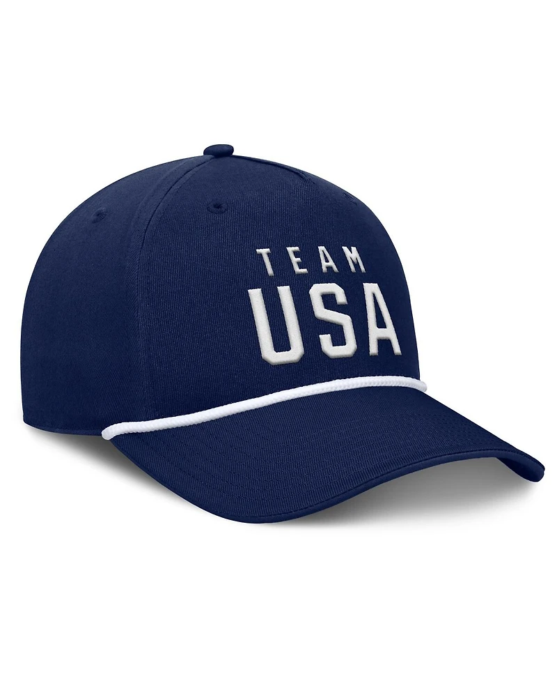 Fanatics Men's Navy Team Usa Captain Rope Adjustable Hat