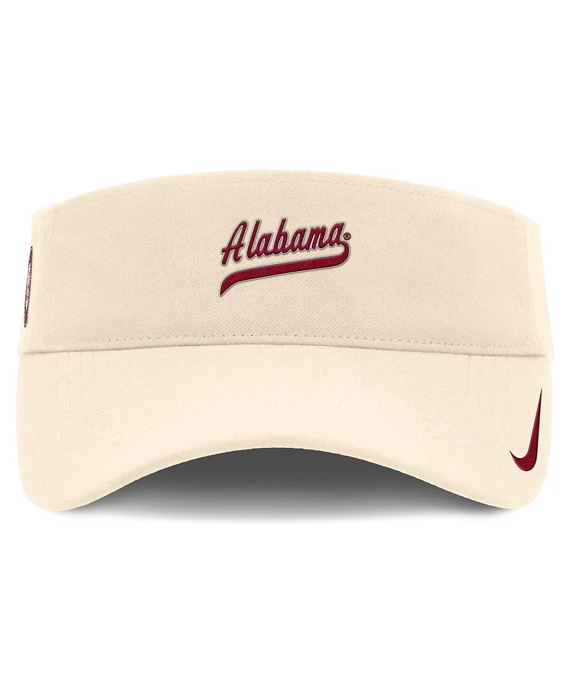 Nike Men's Natural Alabama Crimson Tide Primetime Ace Adjustable Visor Hat