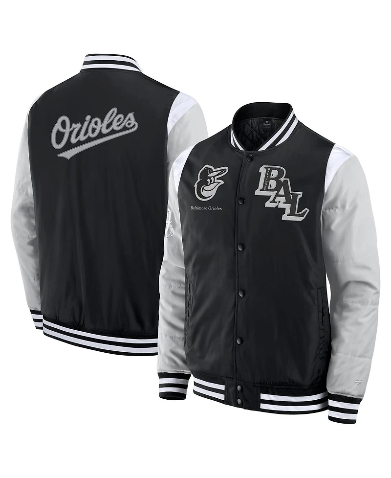 Fanatics Men's Black Baltimore Orioles Elements Elite Full-Snap Jacket