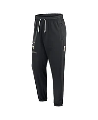 Nike Men's Black West Virginia Mountaineers Basketball Travel Fleece Performance Pants