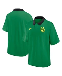 Nike Men's Green Oregon Ducks Legacy Jersey Club Oversized Fit Polo Shirt