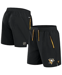 Fanatics Men's Black Pittsburgh Penguins Authentic Pro Rink Performance Shorts