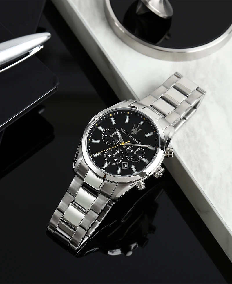 Maserati Men's Multifunction Stainless Steel Metal Band Watch