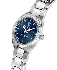 Maserati Men's Date Stainless Steel Metal Band Watch, 43mm