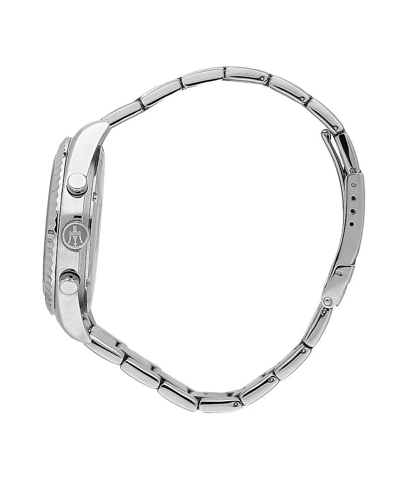 Maserati Men's Multifunction Stainless Steel Metal Band Watch, 43mm