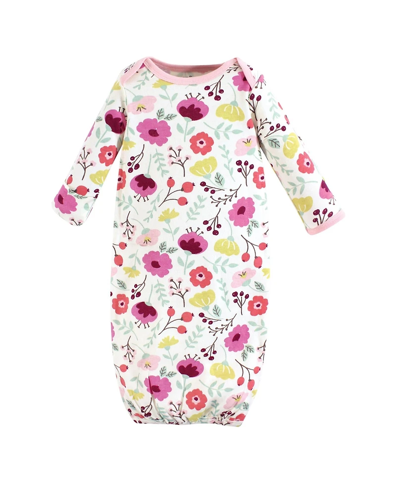 Touched by Nature Baby Girls Natural Cotton Gowns