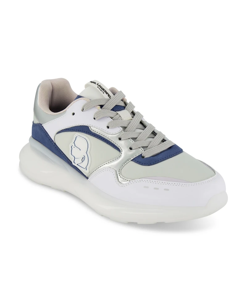 Karl Lagerfeld Paris Men's Side Logo Head Patch Running Sneakers