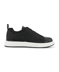 Karl Lagerfeld Paris Men's Front Crossed Slip On Sneakers