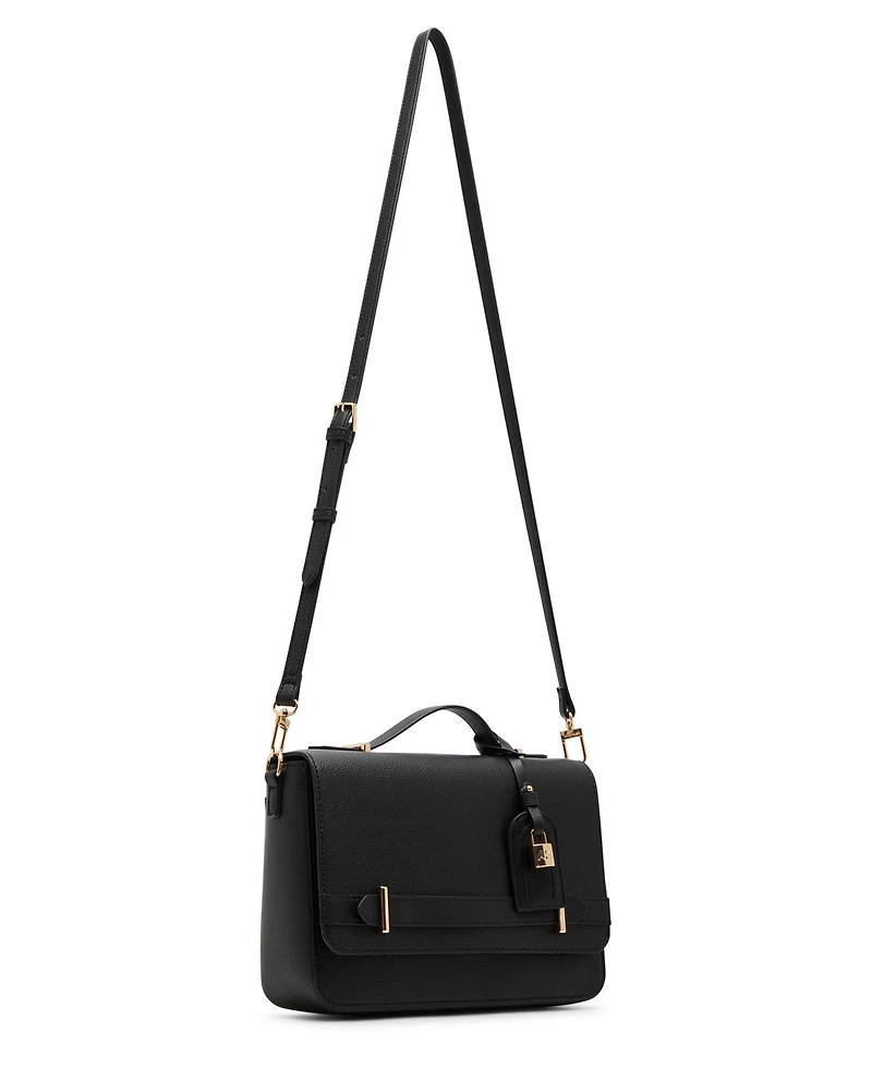 Anne Klein Belted Flap Small Satchel Bag
