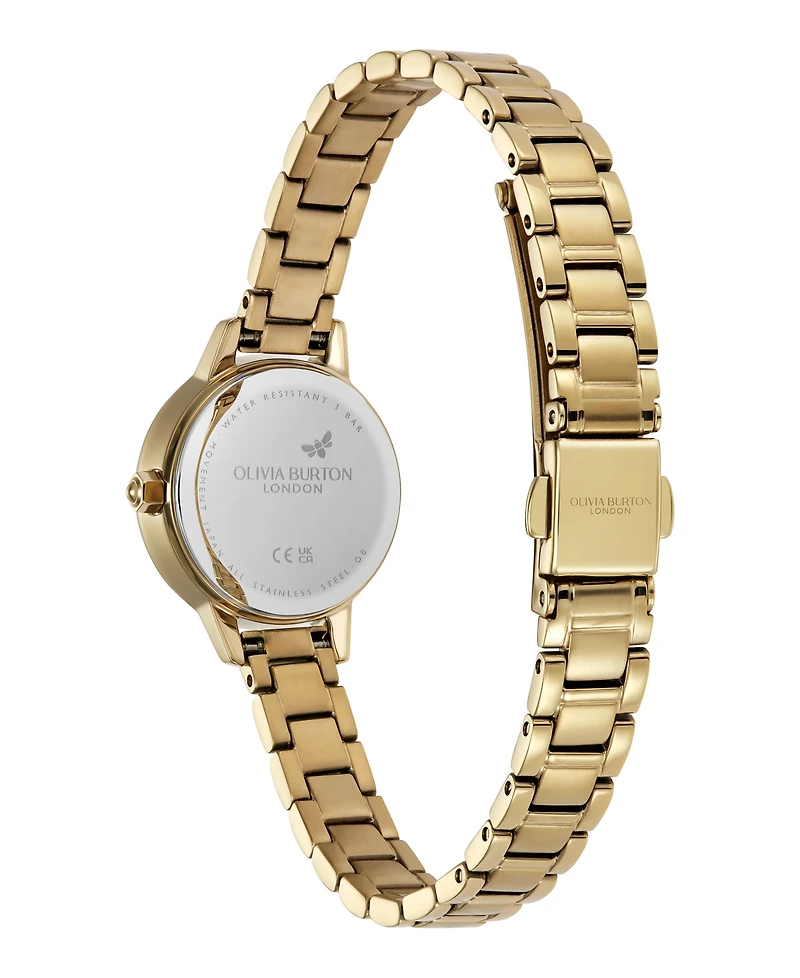 Olivia Burton Women's Mini Classic Gold Tone Stainless Steel Bracelet Watch, 23mm